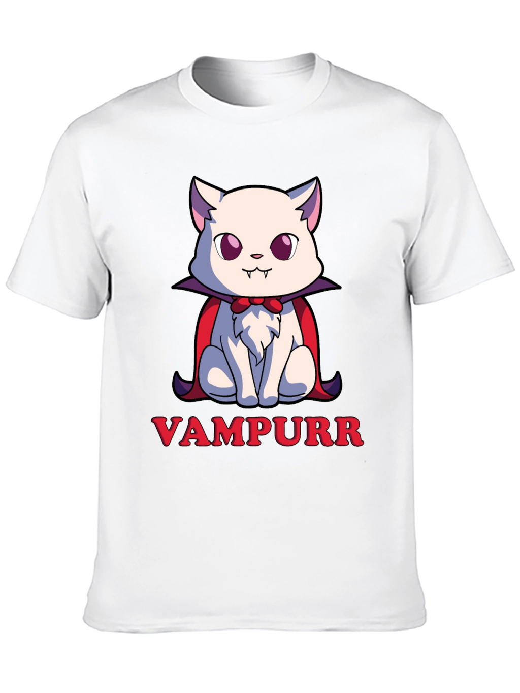 Vampurr Cat T-Shirt - Spooky Cute Halloween Tee