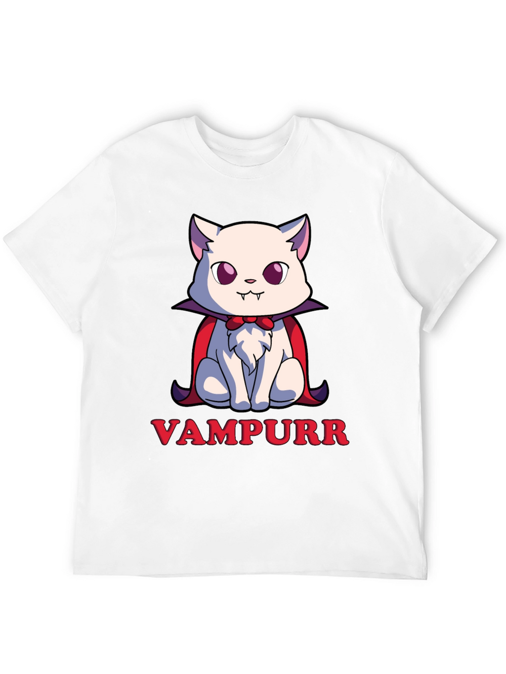 Vampurr Cat T-Shirt - Spooky Cute Halloween Tee