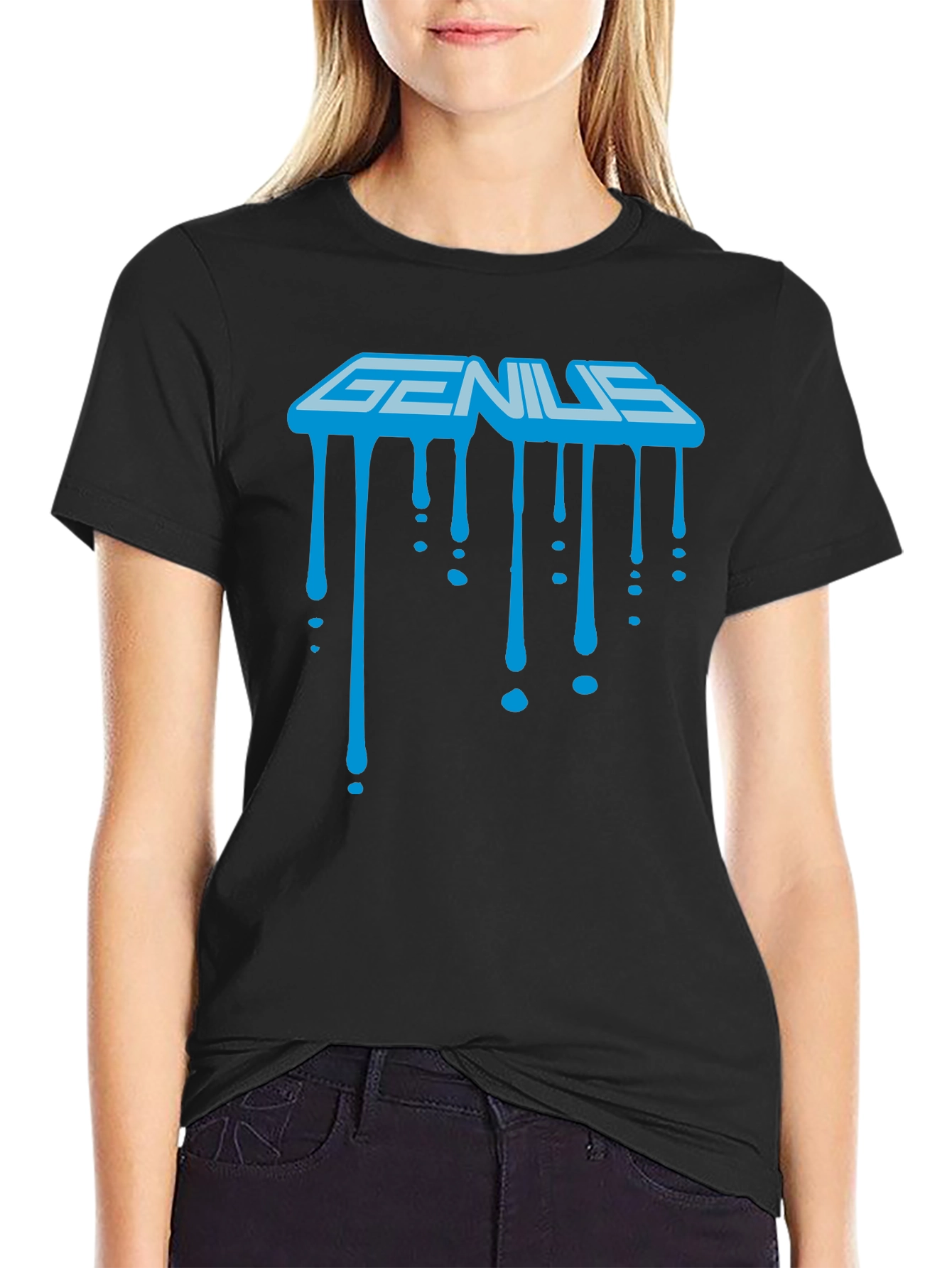 Genius Drip Graphic Tee - Cool & Stylish