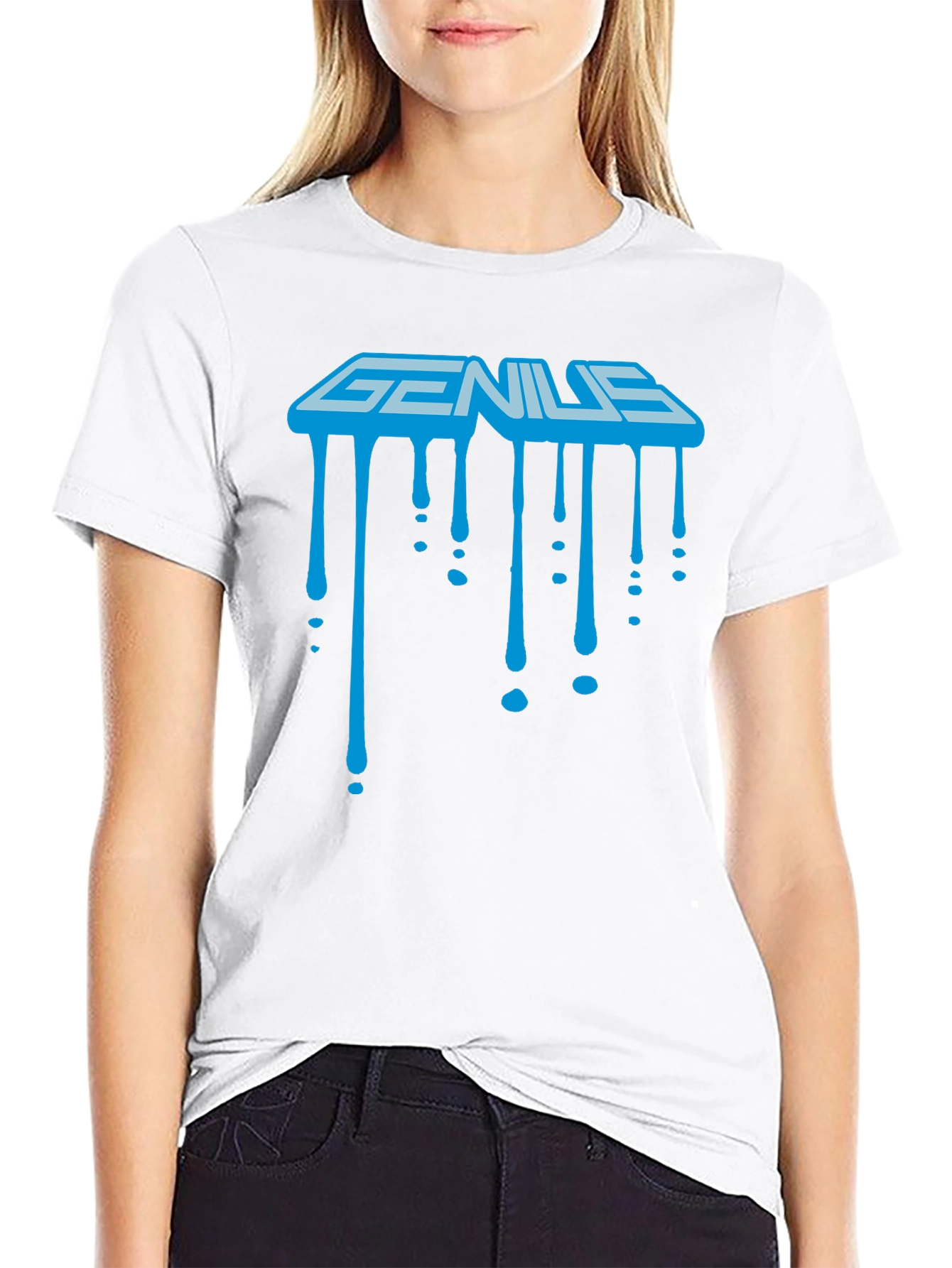 Genius Drip Graphic Tee - Cool & Stylish