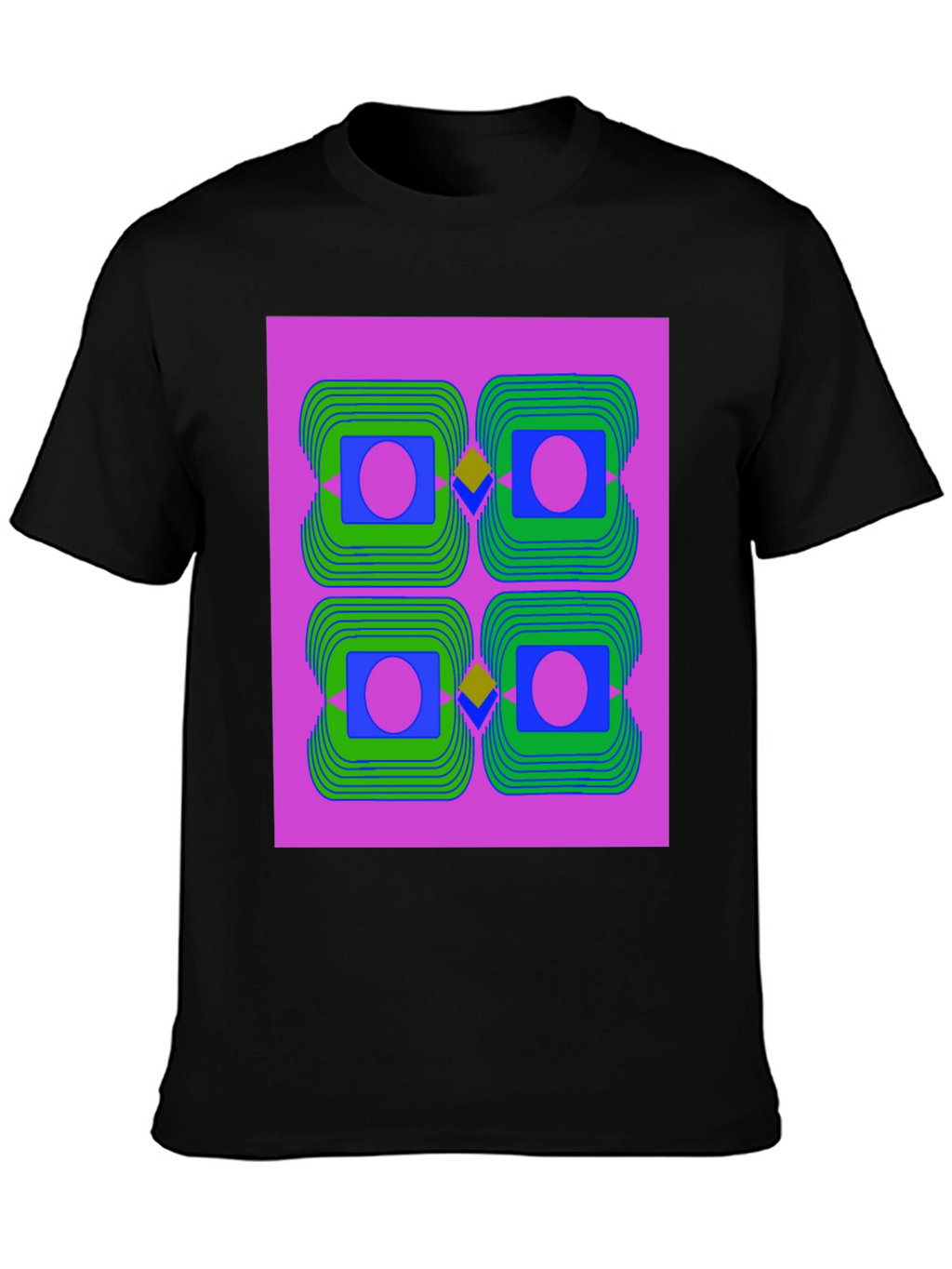 Abstract Geometric Graphic Print T-Shirt