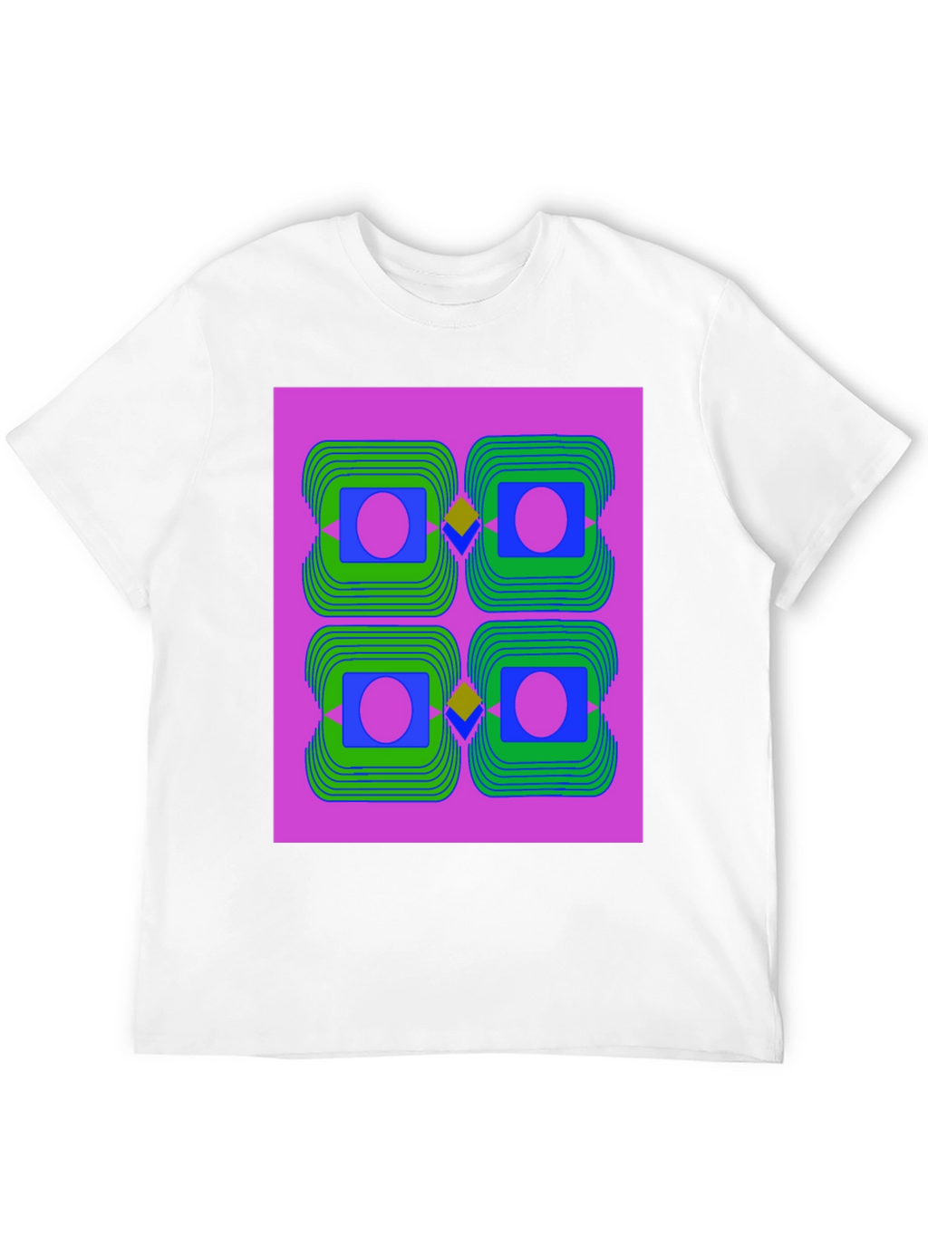Abstract Geometric Graphic Print T-Shirt