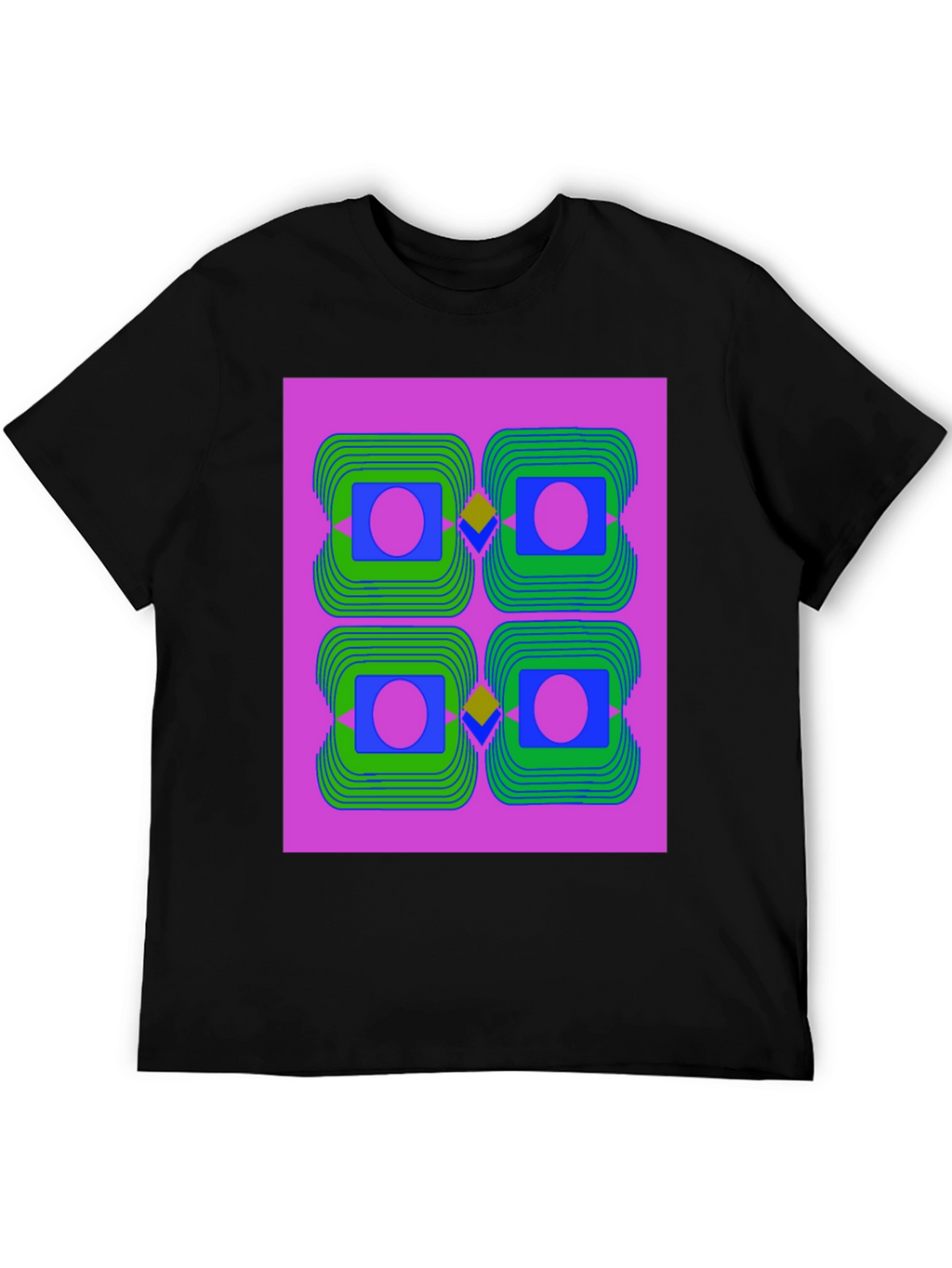 Abstract Geometric Graphic Print T-Shirt