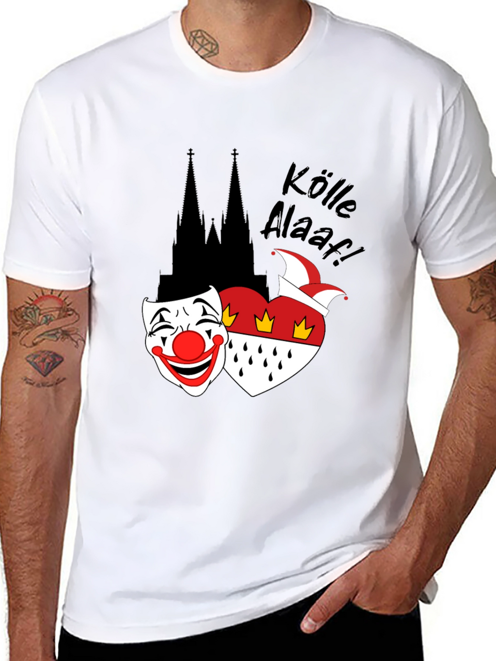 Cologne Carnival T-Shirt: Kölle Alaaf! Black Tee