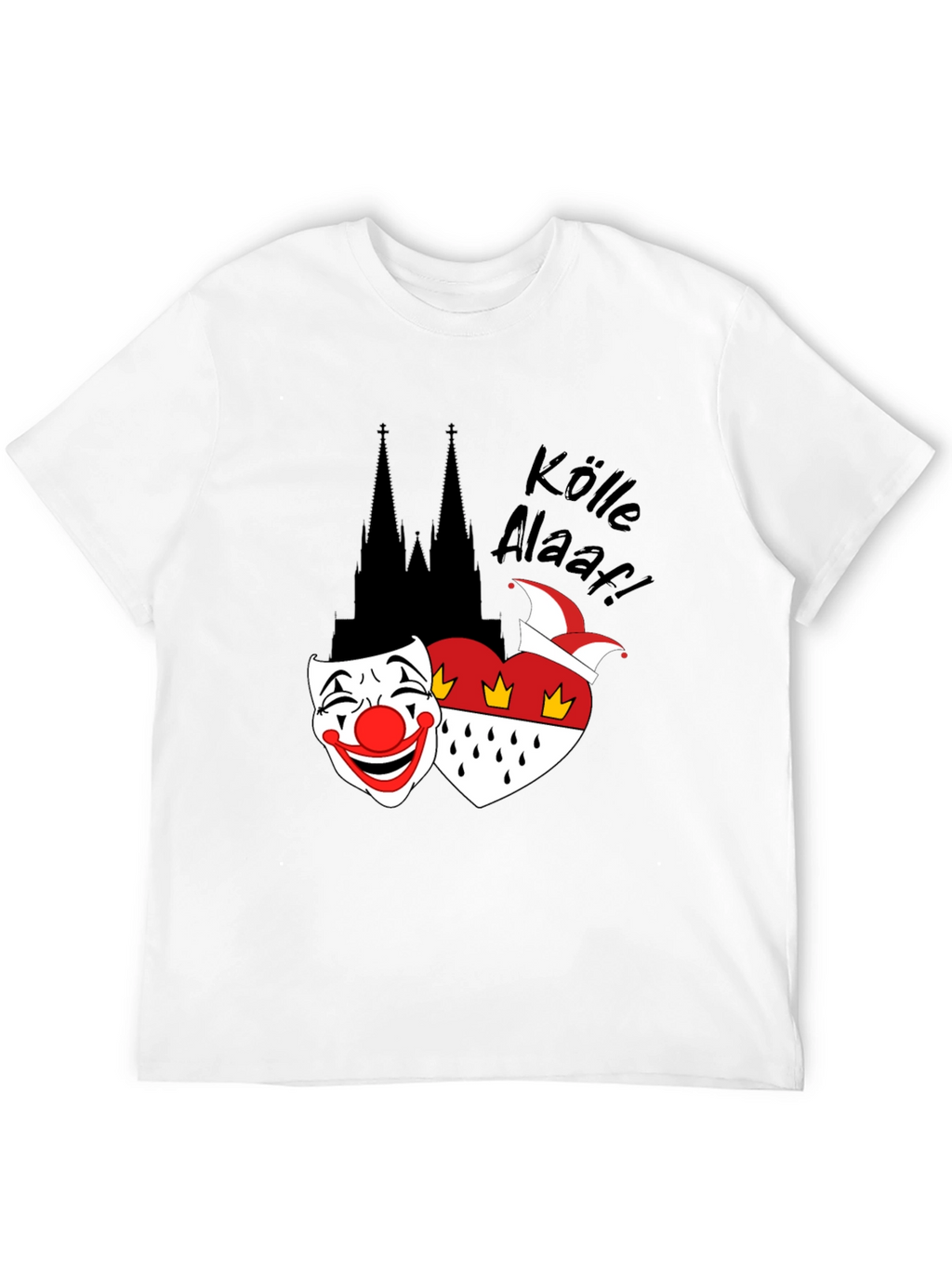 Cologne Carnival T-Shirt: Kölle Alaaf! Black Tee