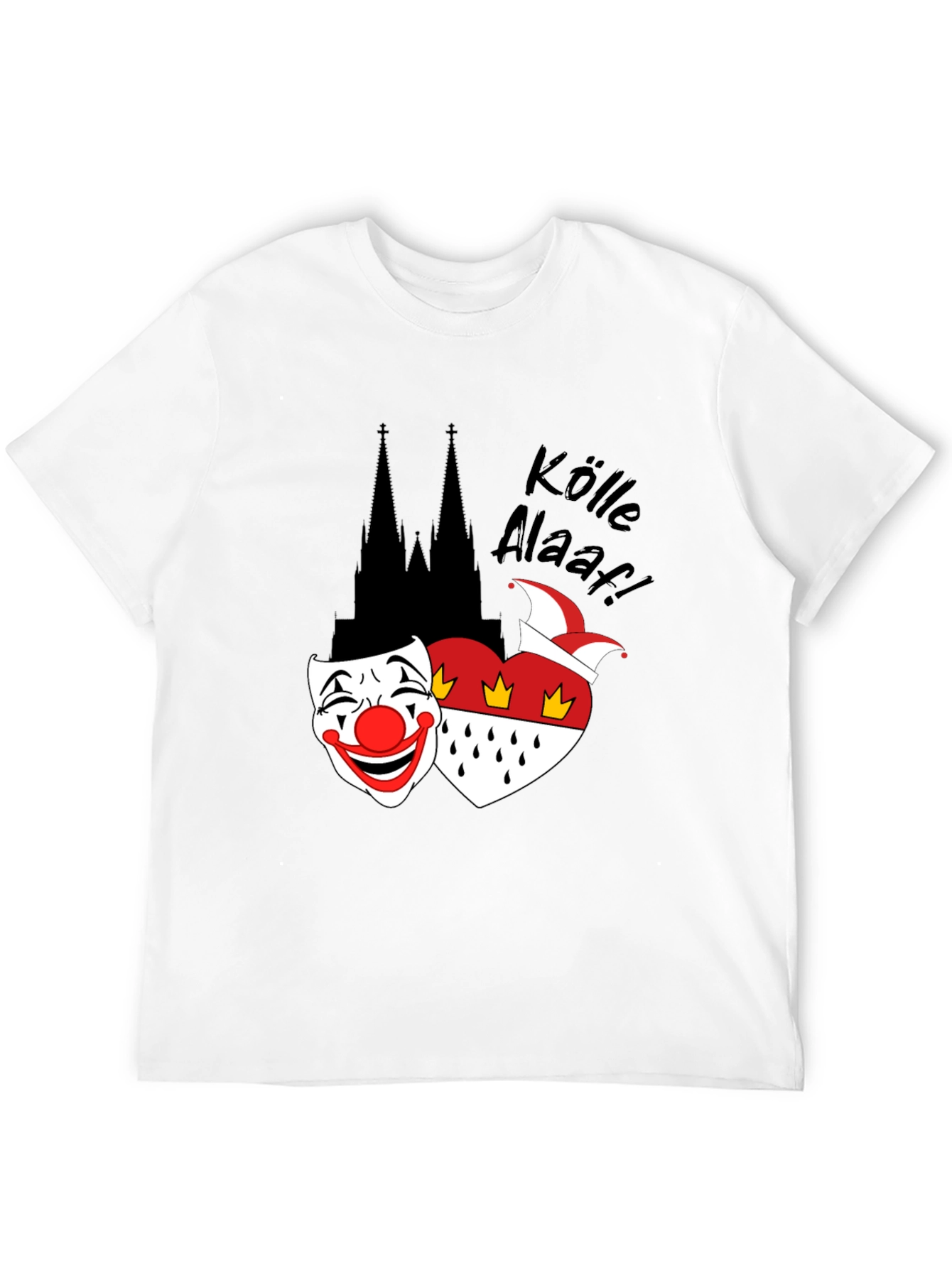 Cologne Carnival T-Shirt: Kölle Alaaf! Black Tee