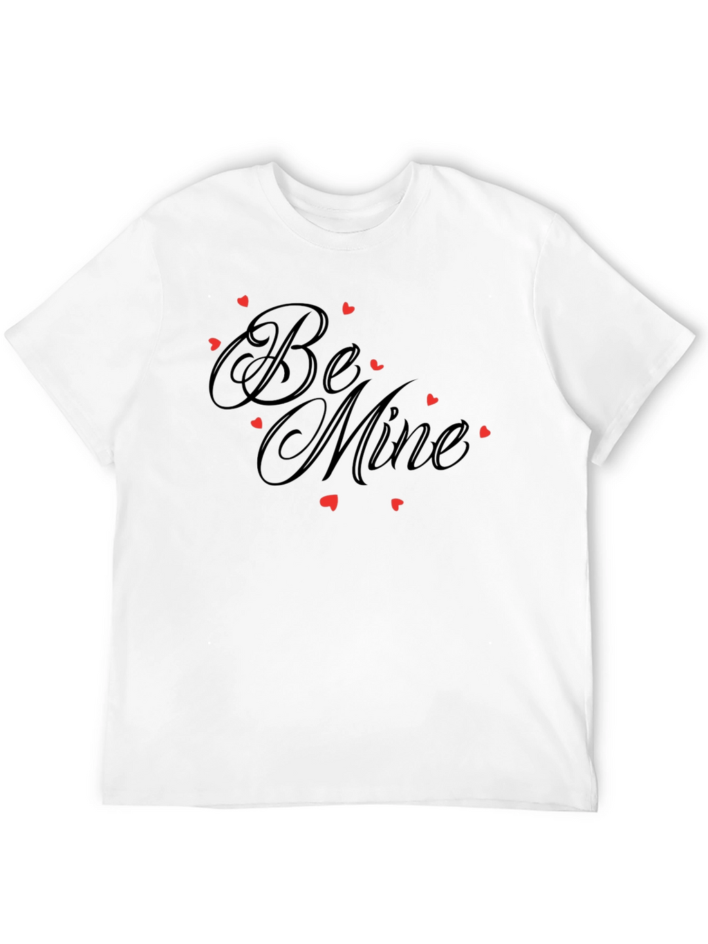 Be Mine Graphic Tee - Valentines Day Black Shirt