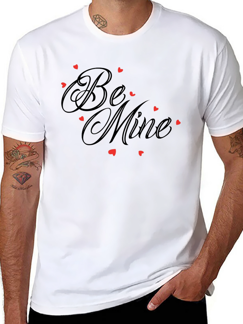 Be Mine Graphic Tee - Valentines Day Black Shirt