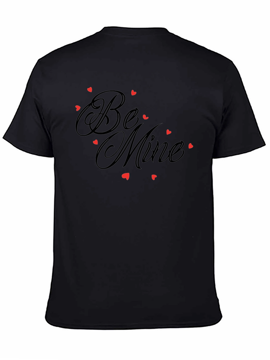 Be Mine Graphic Tee - Valentines Day Black Shirt