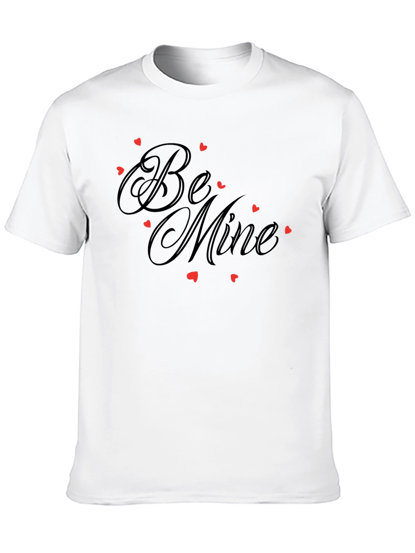 Be Mine Graphic Tee - Valentines Day Black Shirt