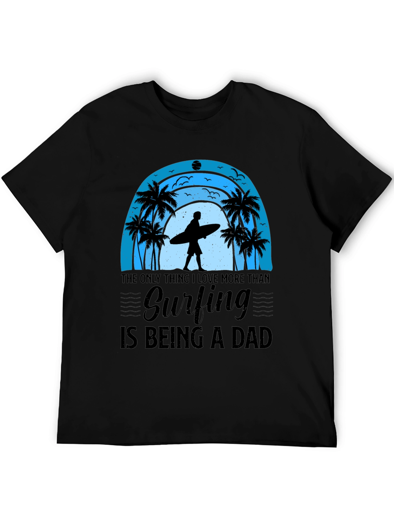 Surfing Dad Graphic Tee - Beach Life Shirt