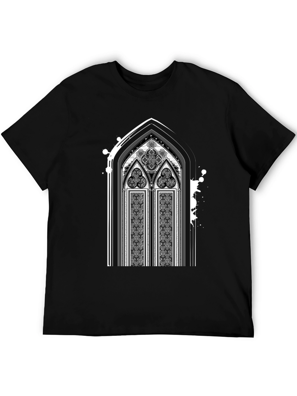 Gothic Arch Graphic Tee - Dark Style Shirt