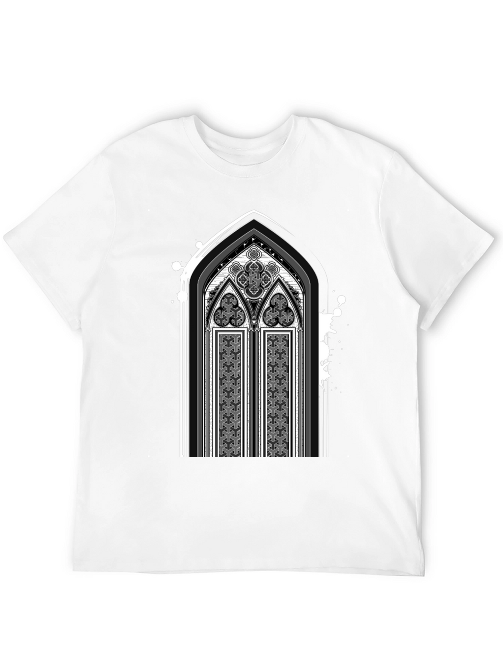 Gothic Arch Graphic Tee - Dark Style Shirt