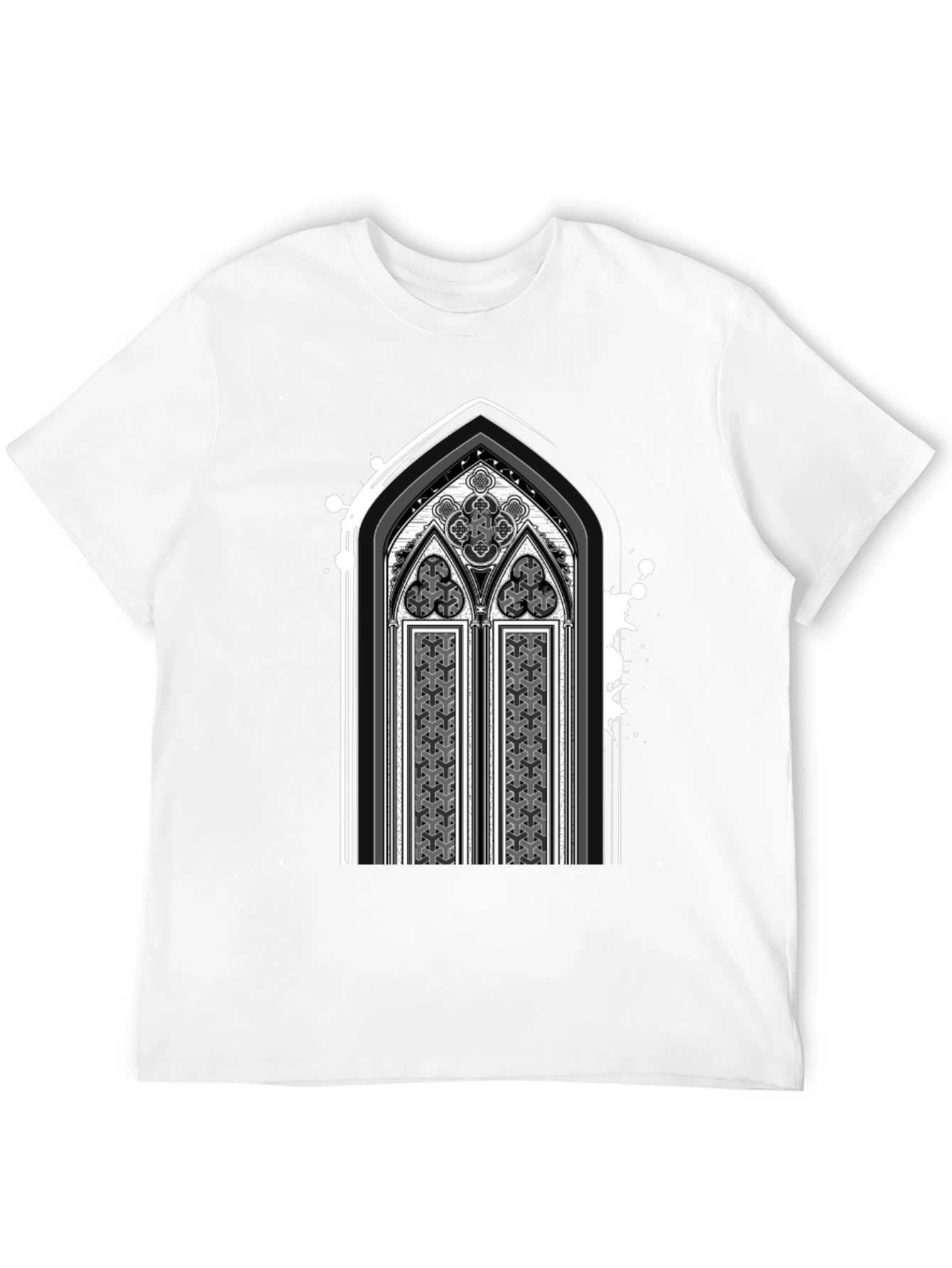 Gothic Arch Graphic Tee - Dark Style Shirt