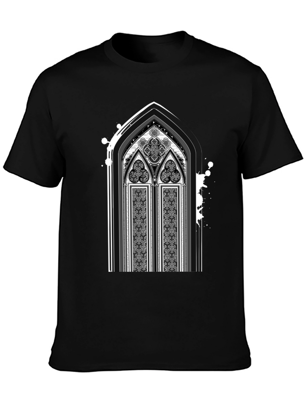 Gothic Arch Graphic Tee - Dark Style Shirt