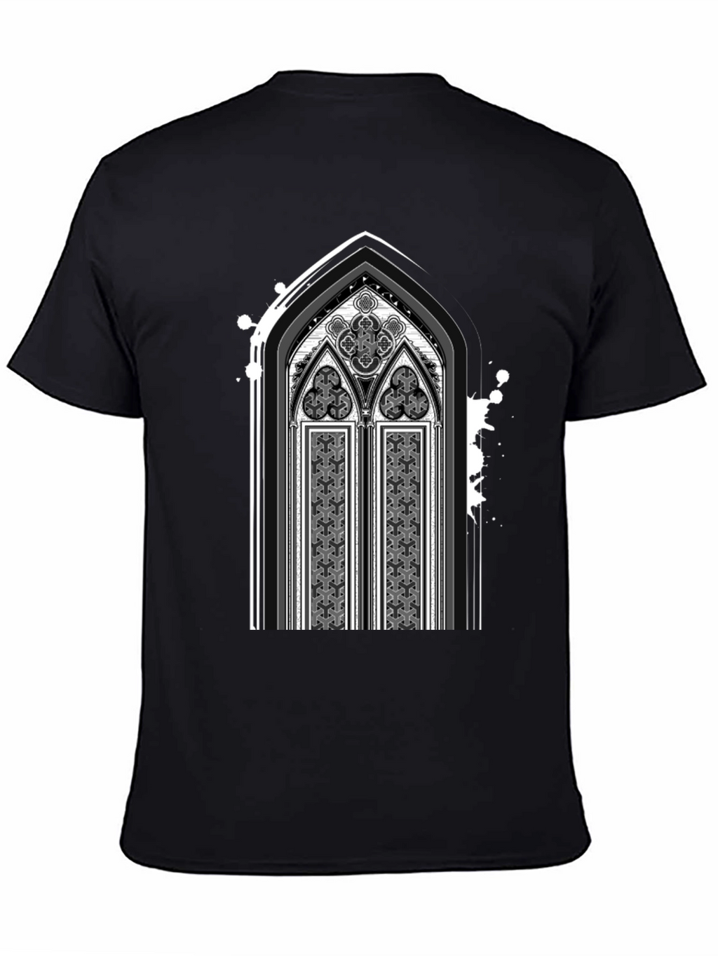 Gothic Arch Graphic Tee - Dark Style Shirt