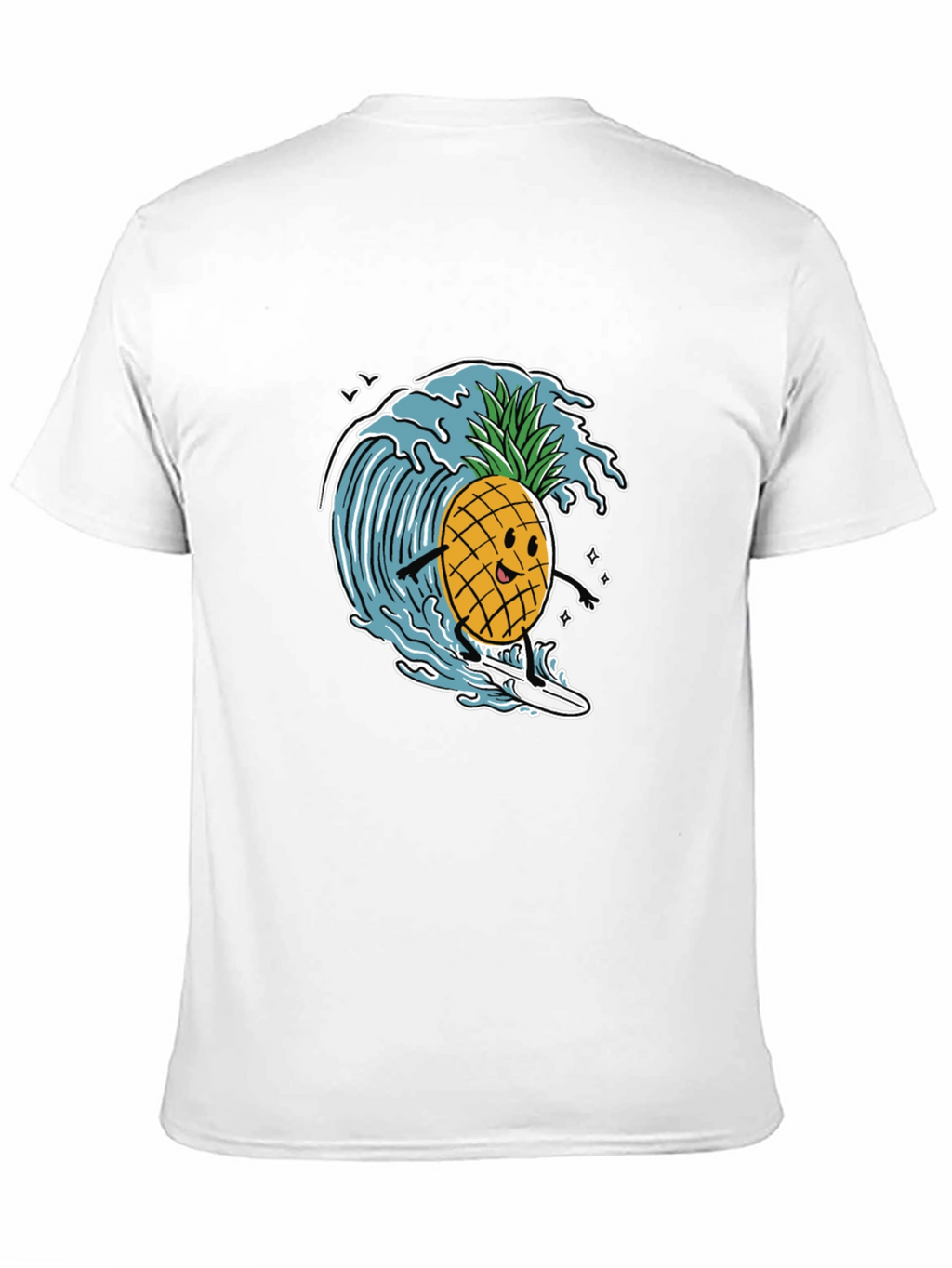 Surfing Pineapple Graphic T-Shirt