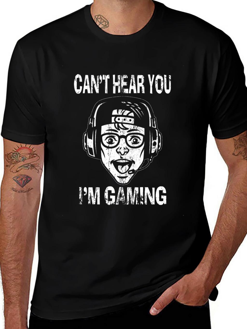 Gamer T-Shirt - Cant Hear You Im Gaming Tee