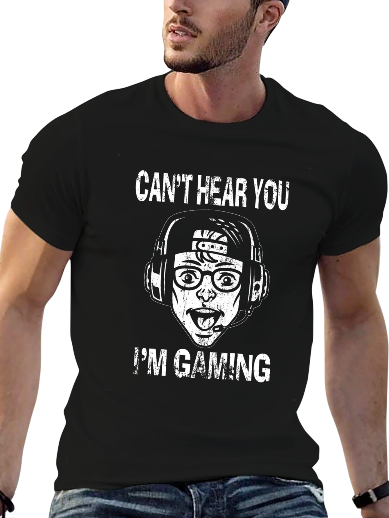 Gamer T-Shirt - Cant Hear You Im Gaming Tee