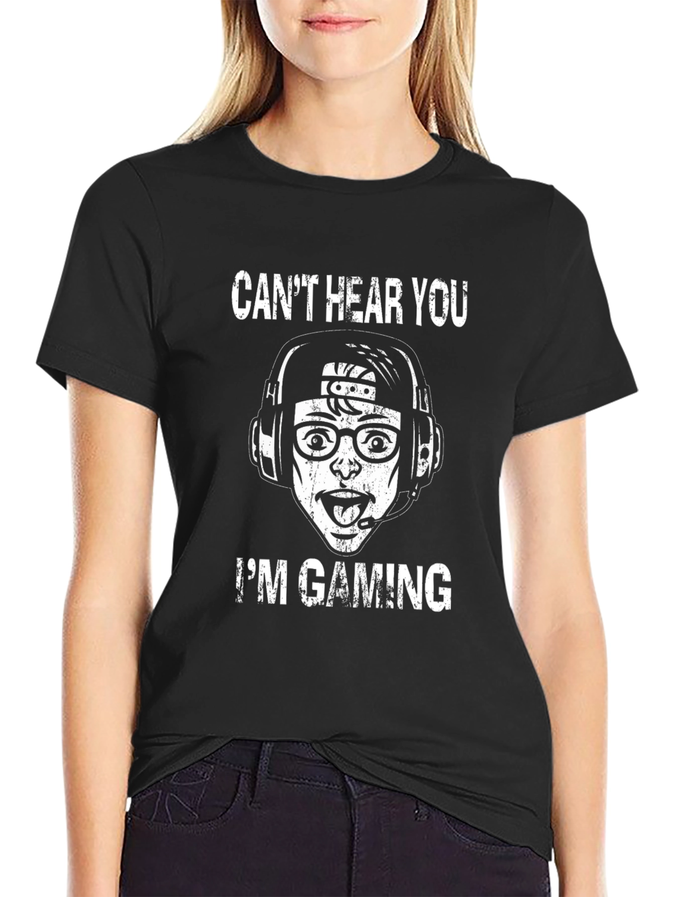 Gamer T-Shirt - Cant Hear You Im Gaming Tee