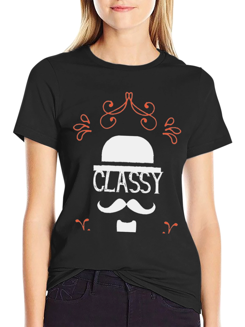Classy Gentleman Black Graphic Tee