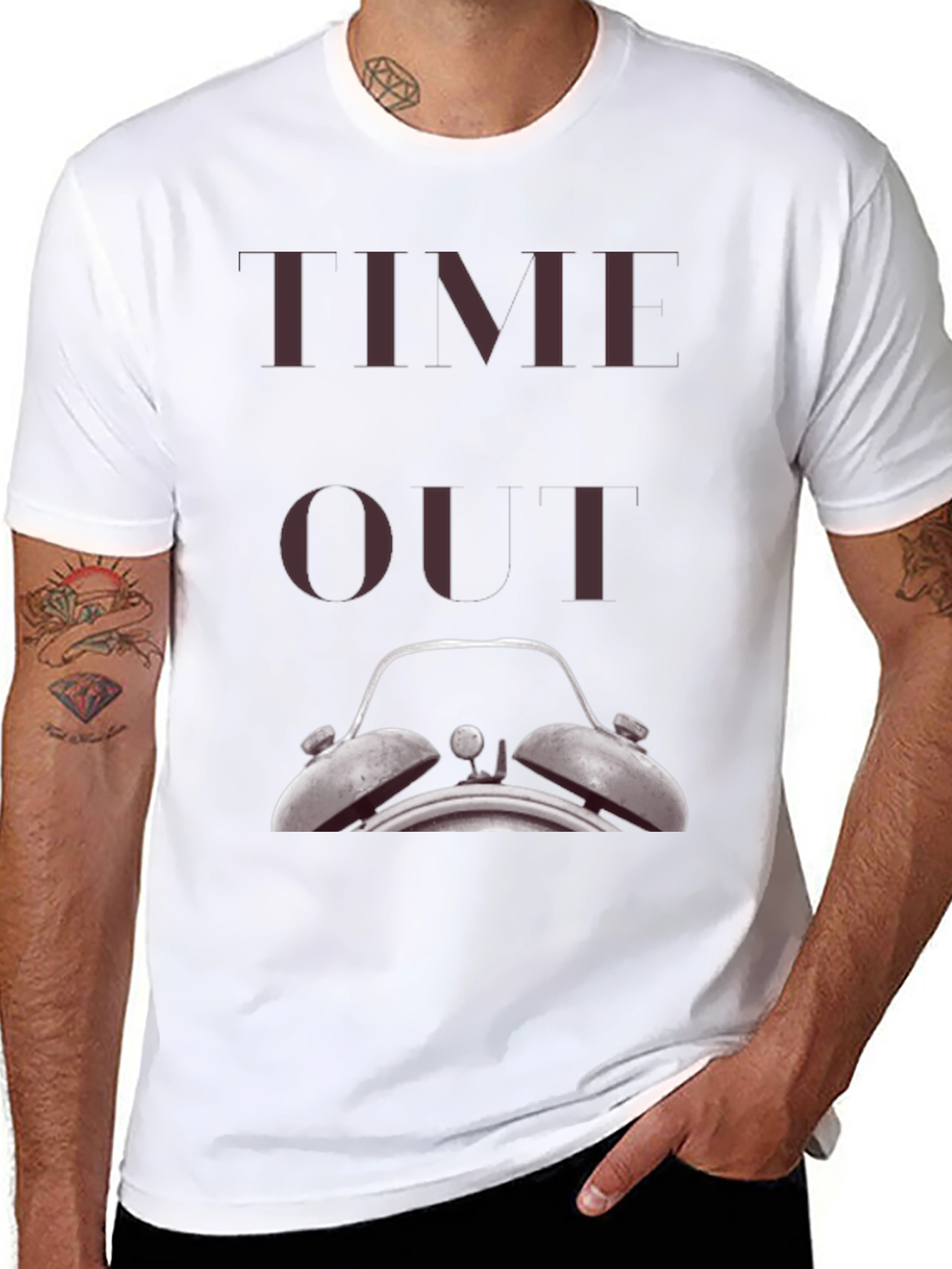 Time Out Clock Graphic T-Shirt - Unisex