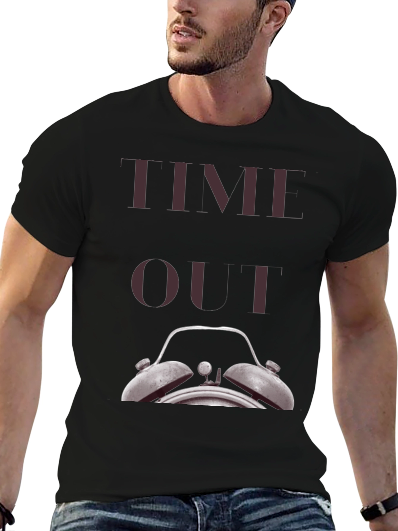 Time Out Clock Graphic T-Shirt - Unisex