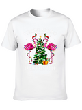 Flocking Around Christmas Tree Graphic Tee