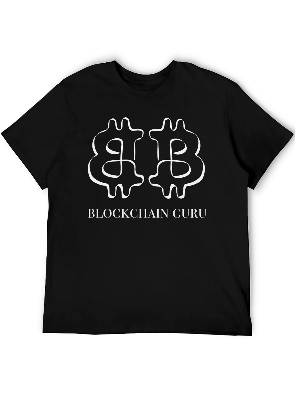 Blockchain Guru Black T-Shirt Crypto Design
