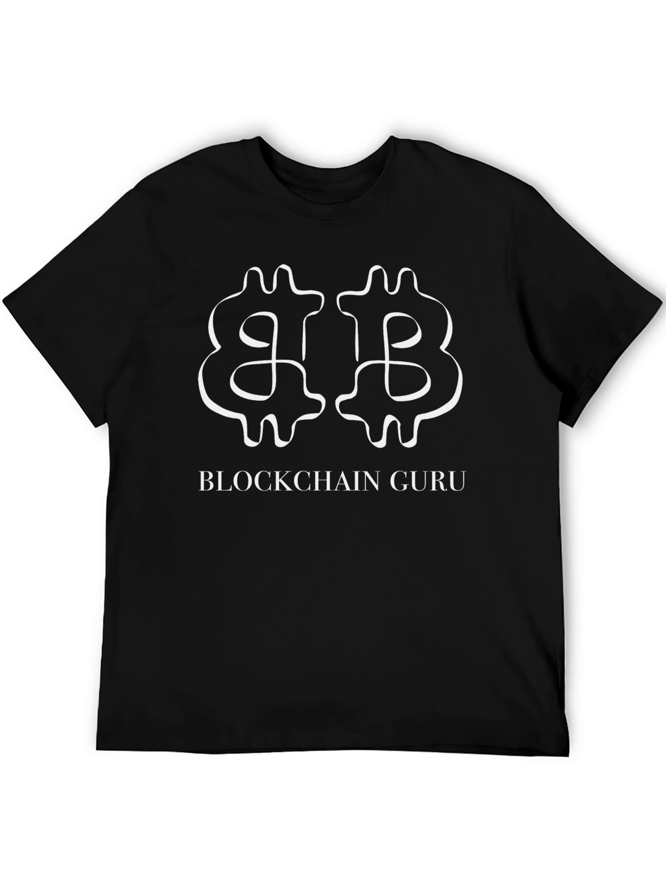 Blockchain Guru Black T-Shirt Crypto Design