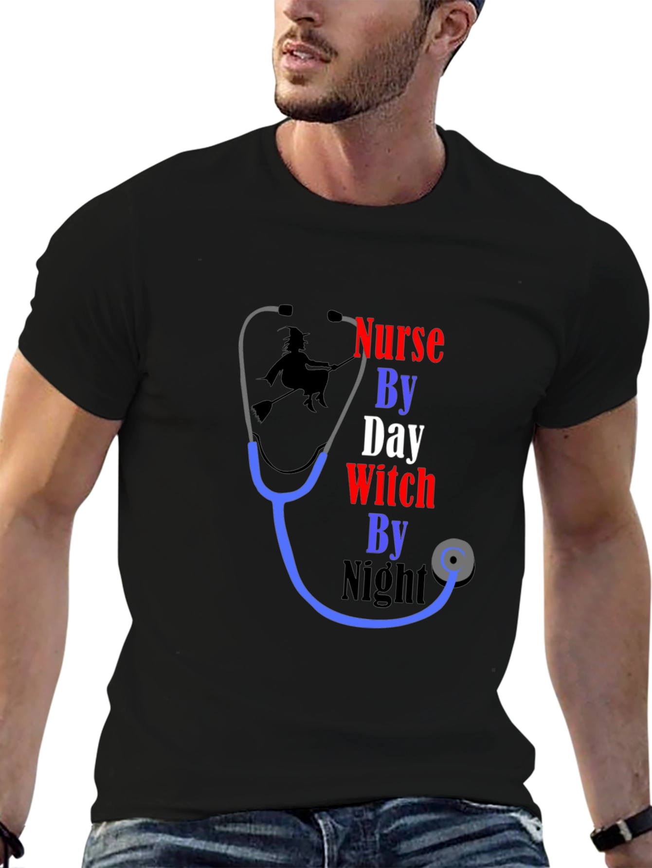 Nurse by Day Witch by Night T-Shirt