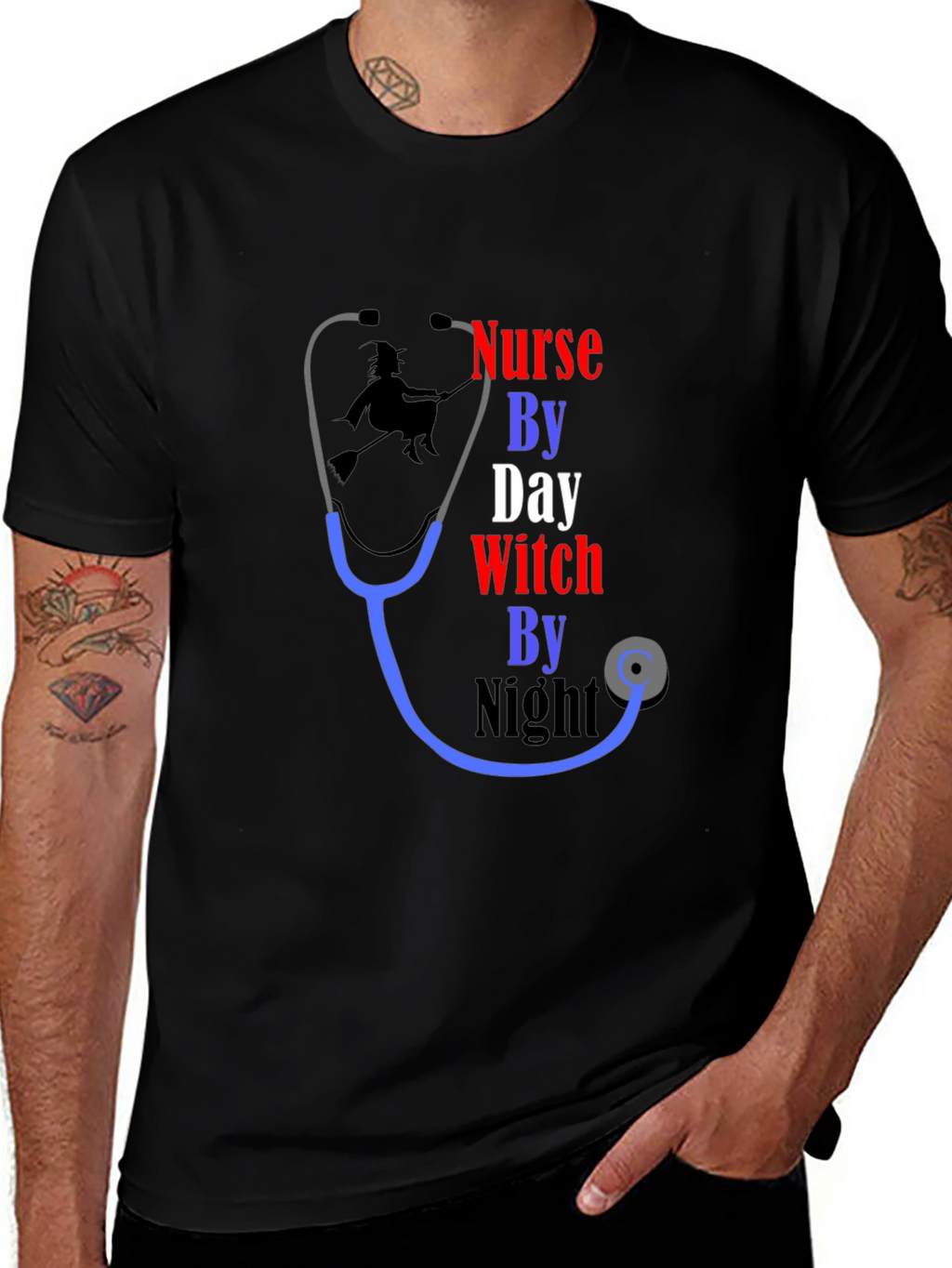 Nurse by Day Witch by Night T-Shirt