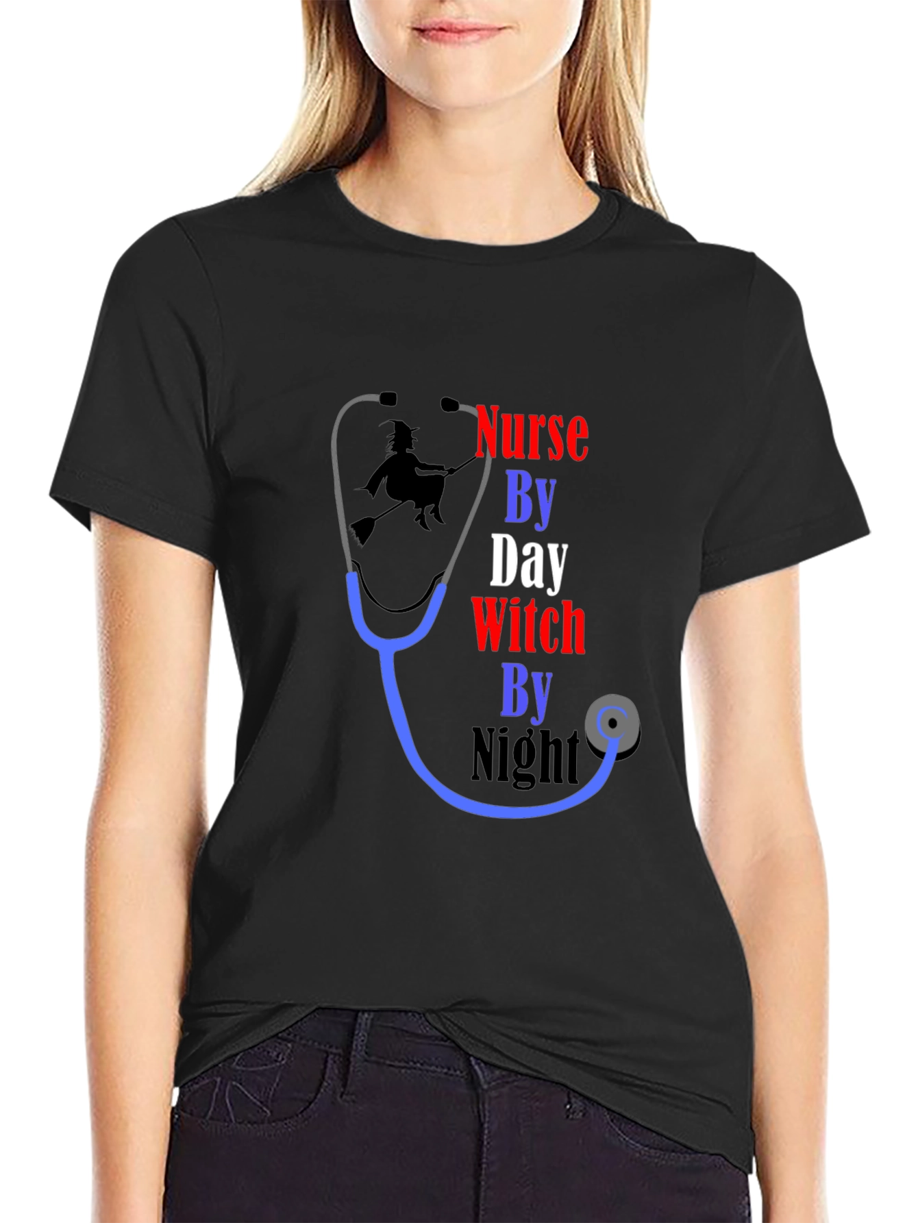 Nurse by Day Witch by Night T-Shirt
