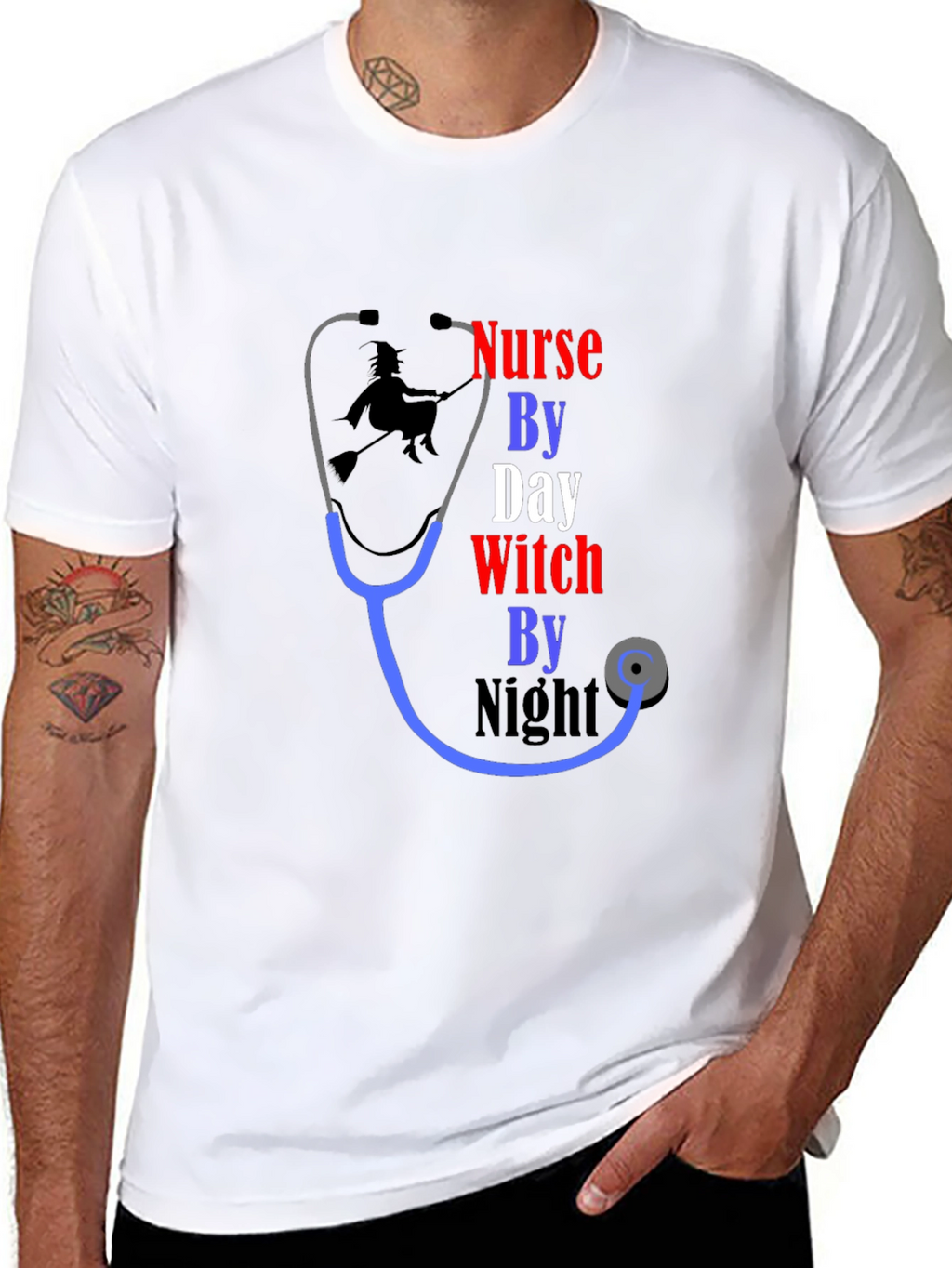 Nurse by Day Witch by Night T-Shirt