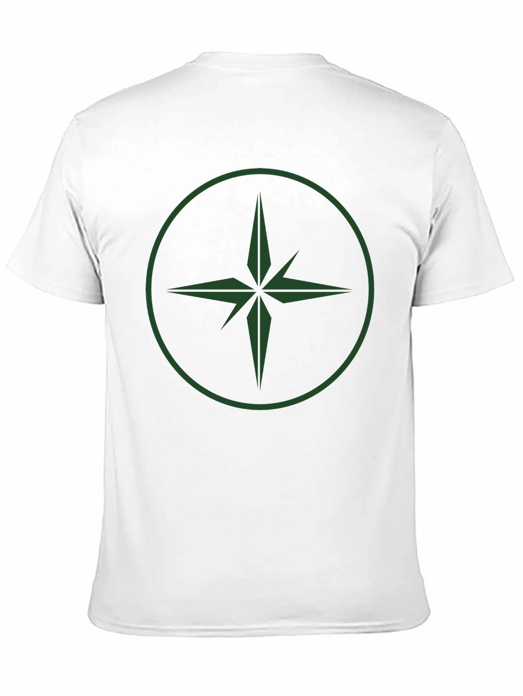 Geometric Compass Graphic T-Shirt - Black