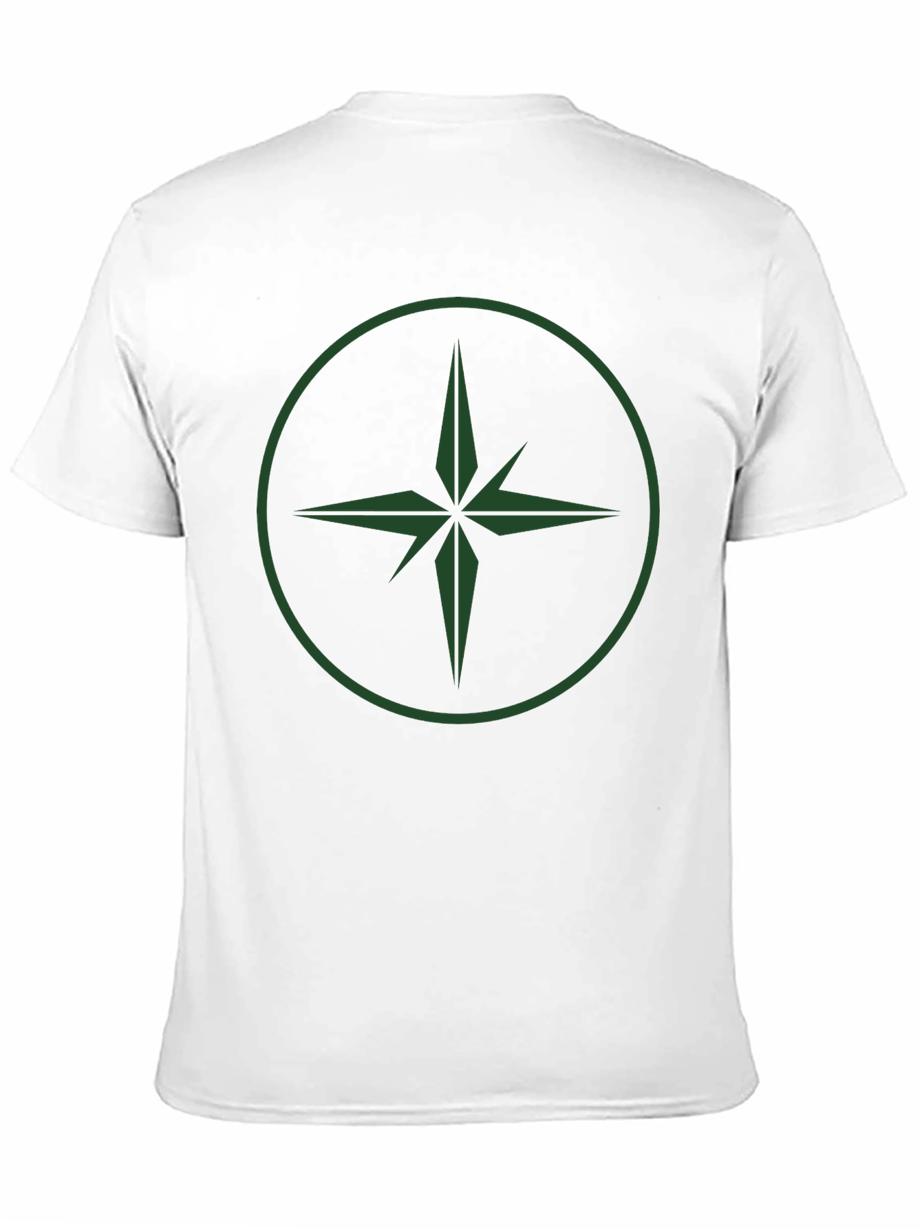 Geometric Compass Graphic T-Shirt - Black