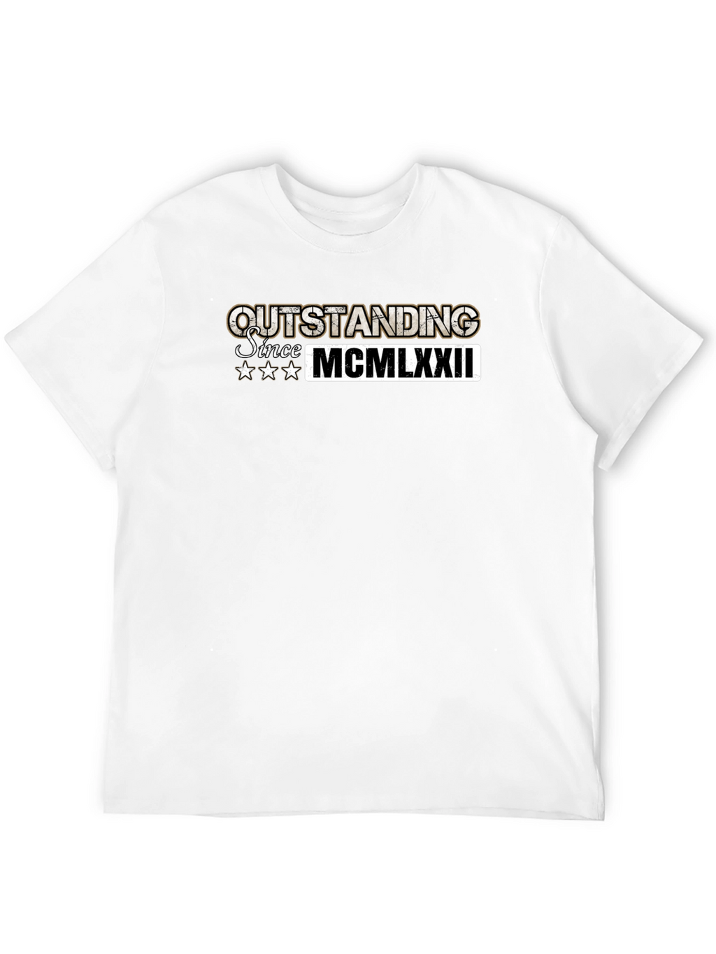 Outstanding Since 1972 Black T-Shirt
