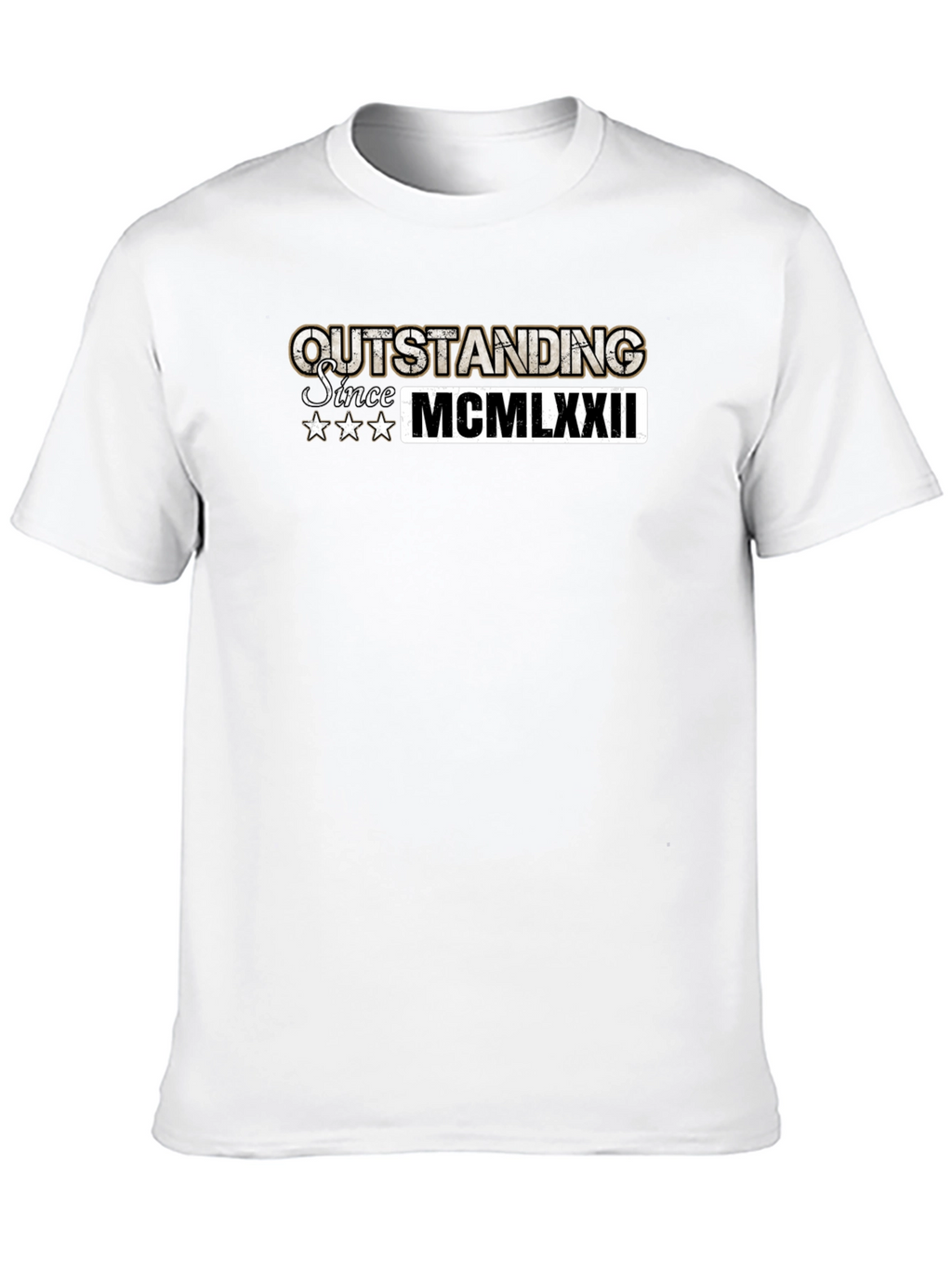 Outstanding Since 1972 Black T-Shirt