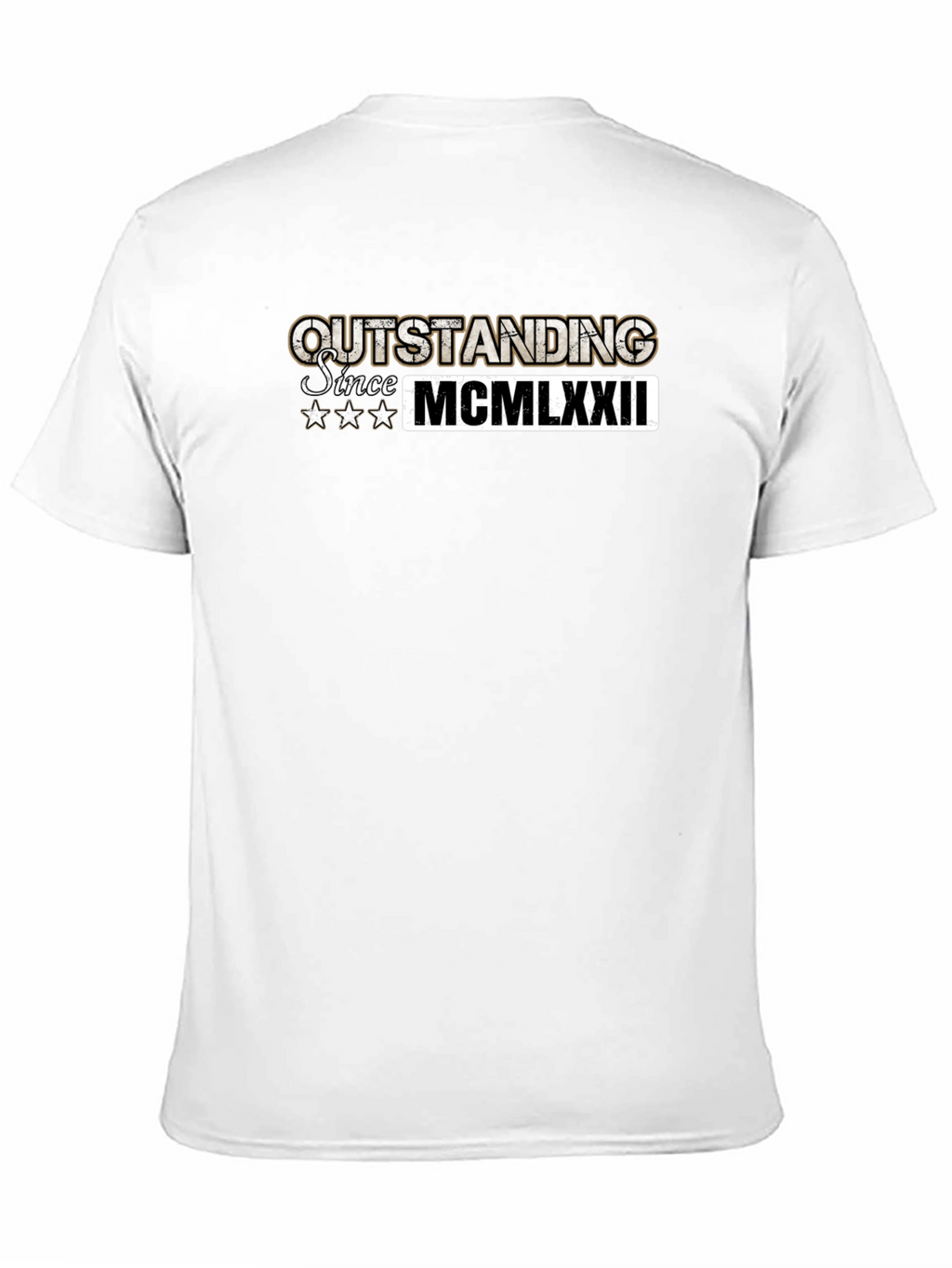Outstanding Since 1972 Black T-Shirt