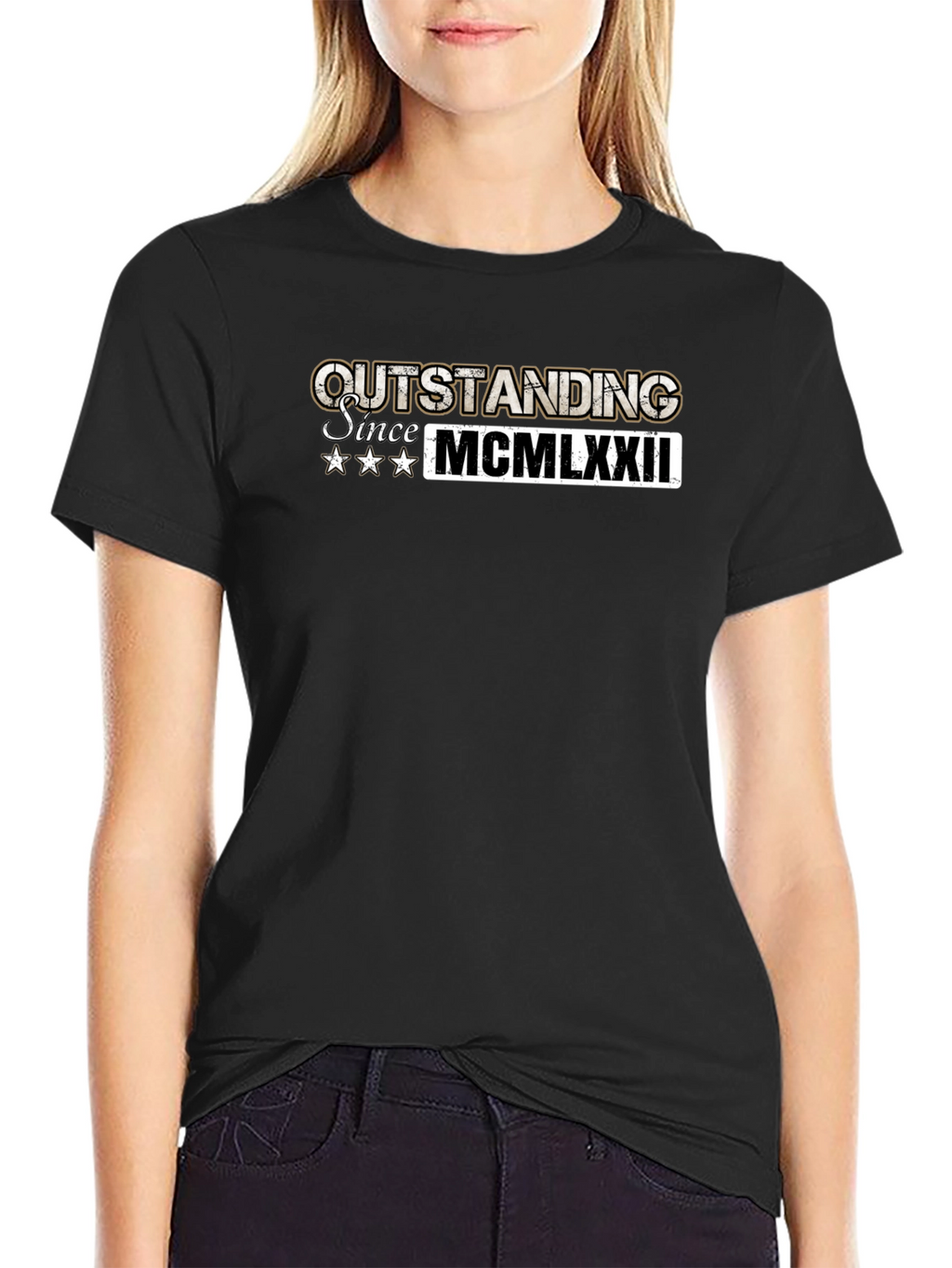 Outstanding Since 1972 Black T-Shirt
