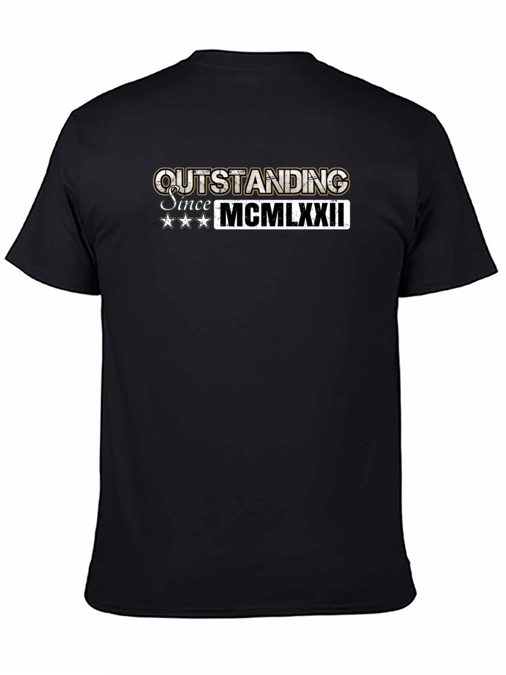 Outstanding Since 1972 Black T-Shirt