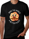 Bake the World T-Shirt - Cute Cookie Design