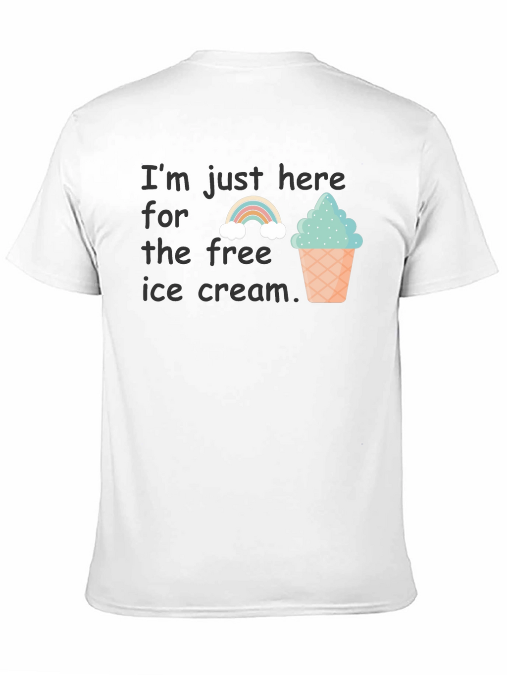 Free Ice Cream Graphic T-Shirt
