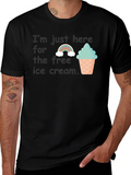 Free Ice Cream Graphic T-Shirt