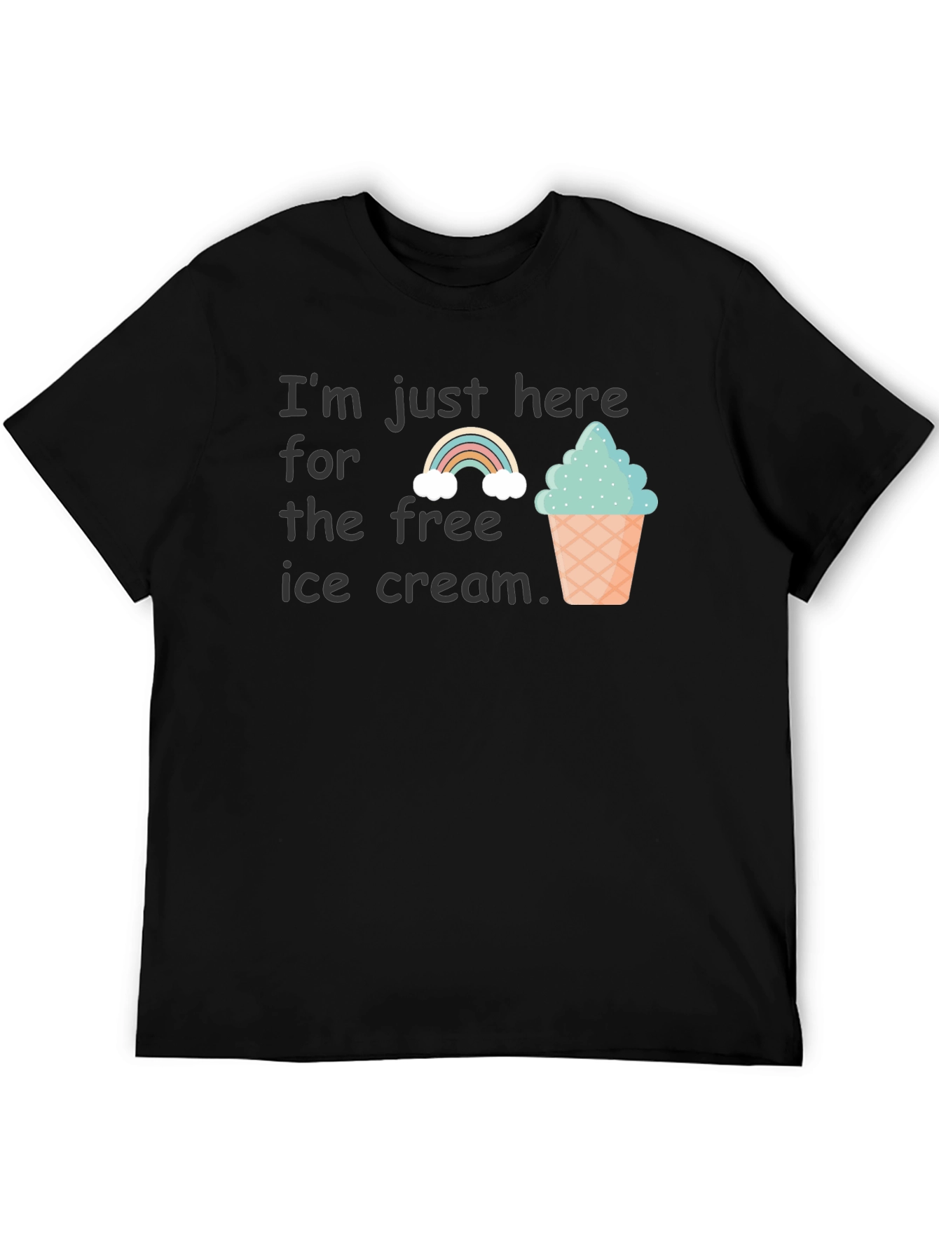 Free Ice Cream Graphic T-Shirt