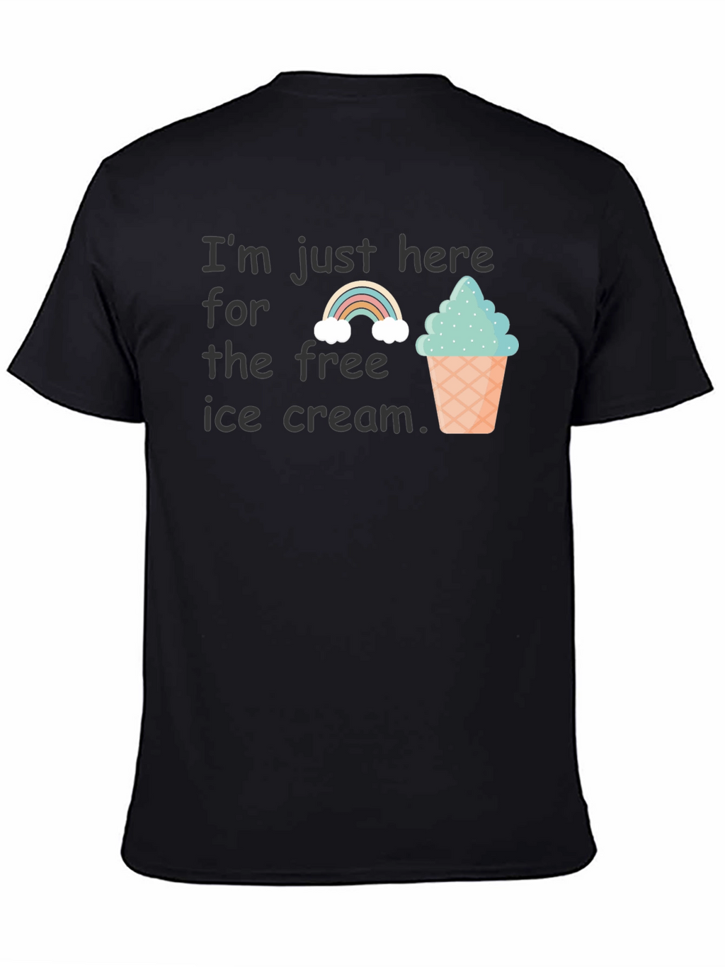 Free Ice Cream Graphic T-Shirt