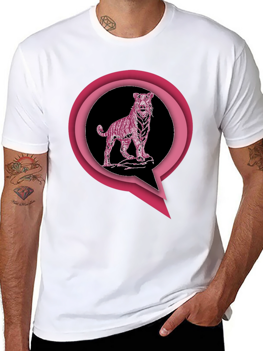 Pink Tiger Graphic Tee