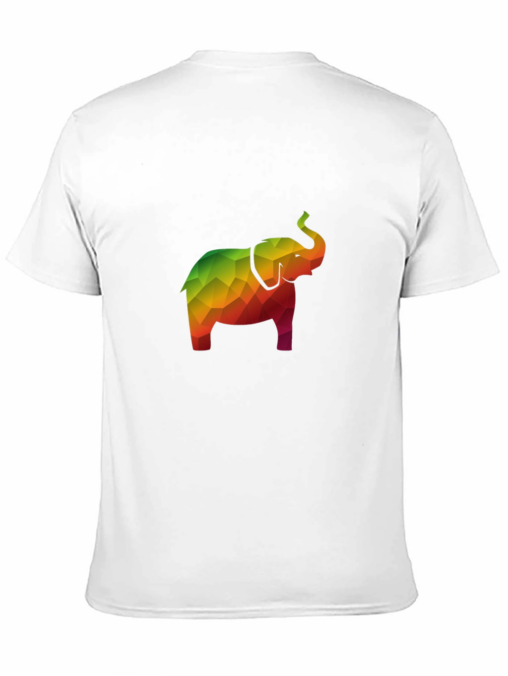 Geometric Elephant Tee - Stylish Mens Black T-Shirt