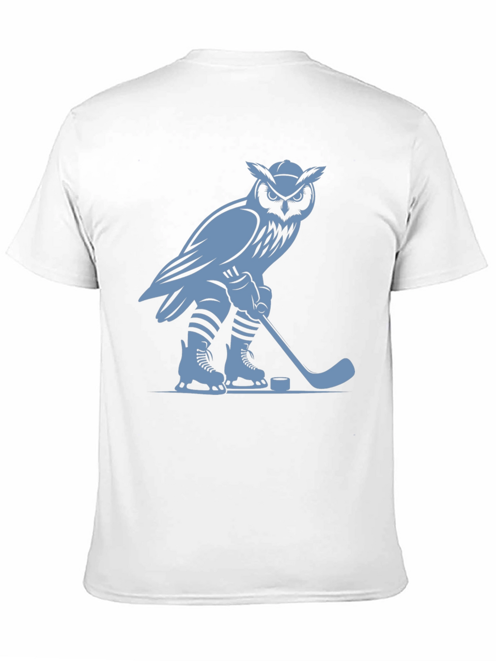 Owl Hockey Player Graphic T-Shirt