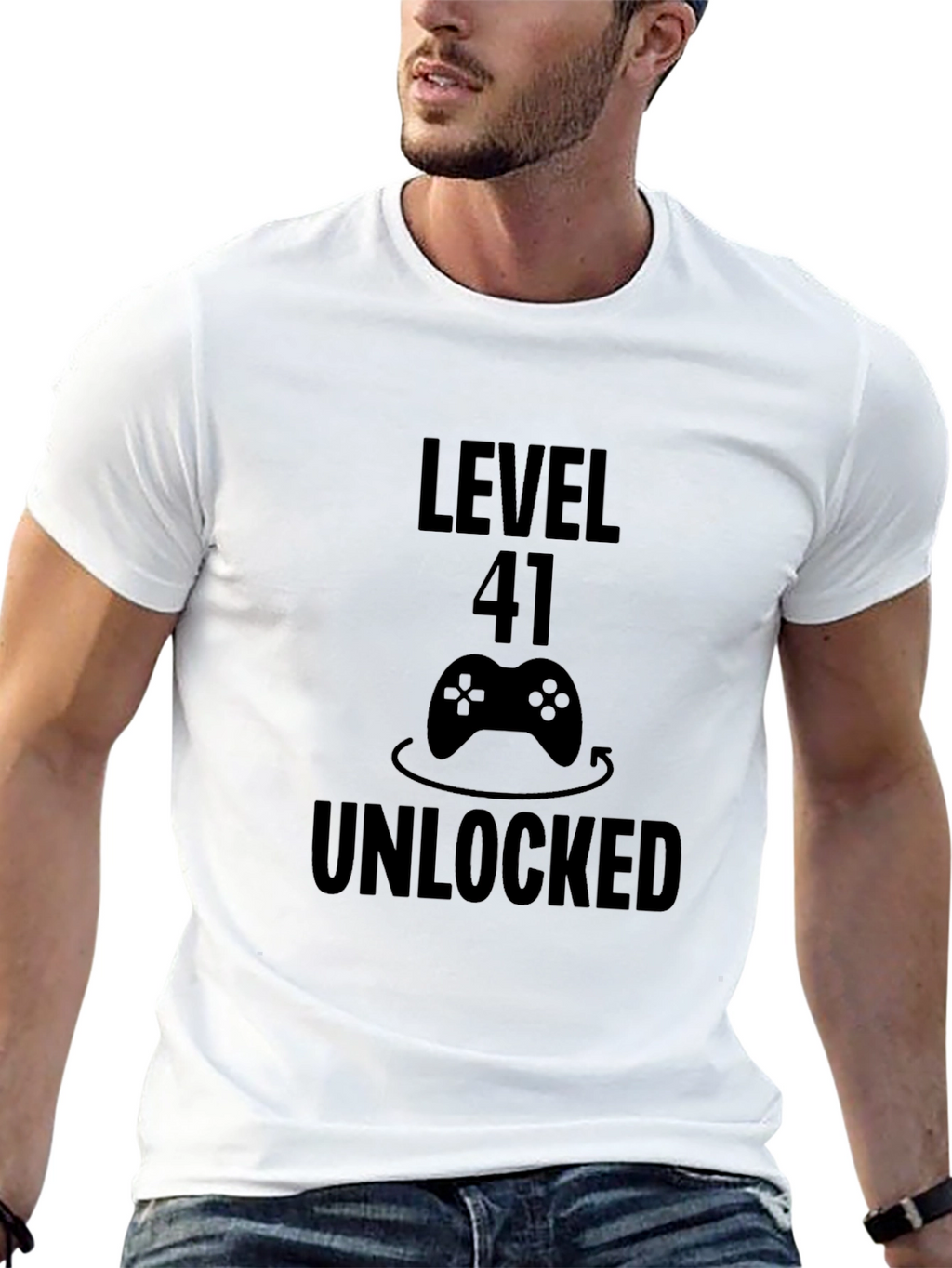 Level 41 Unlocked T-Shirt Gamer Birthday Tee